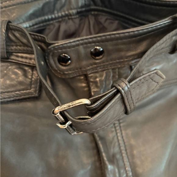 VINTAGE AMF era Harley Davidson Leather Pants with Belt 36 - Picture 3 of 8